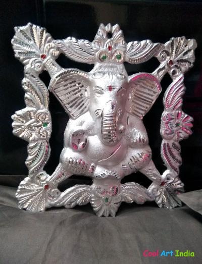 White Metal Ganesh Ji
