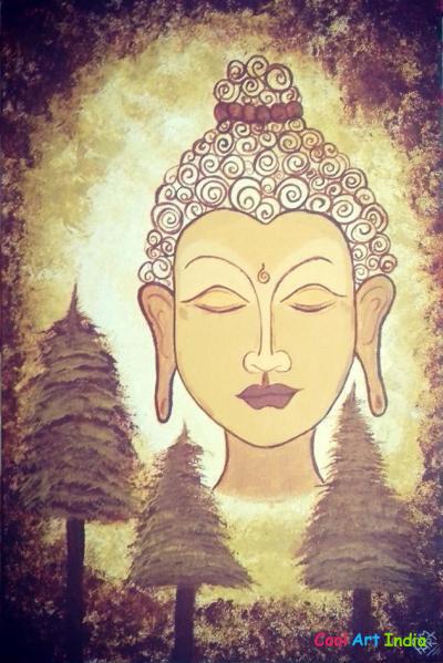 Buddha canvas painting