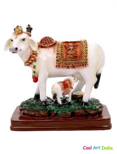 KAMDHENU Cow & Calf Statue