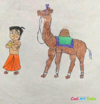 chota bheem and camel